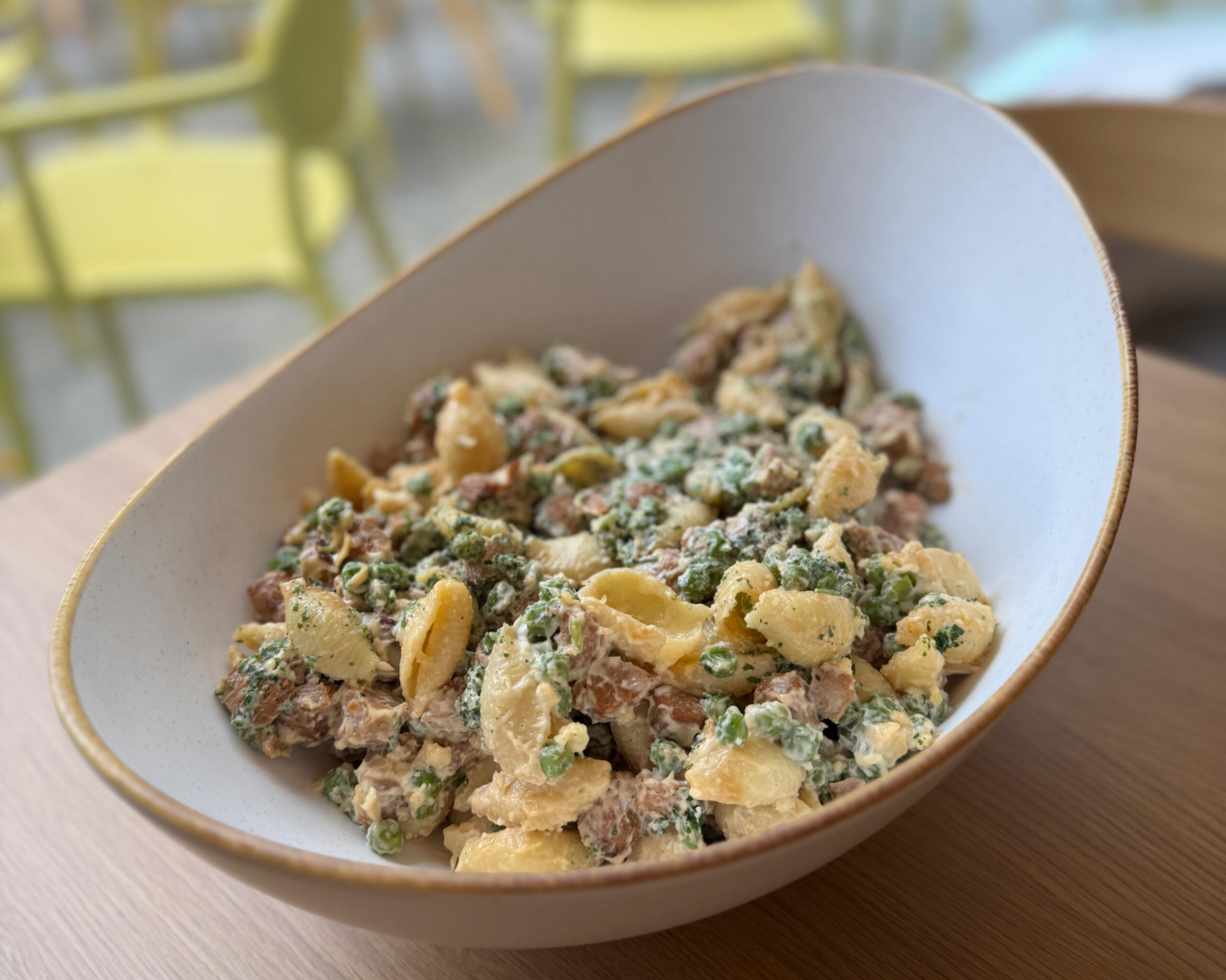 Pasta and marinated tofu salad